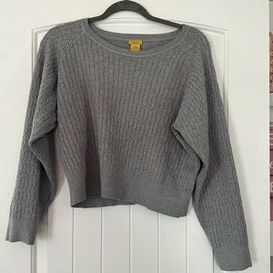 Grey cropped sweater
